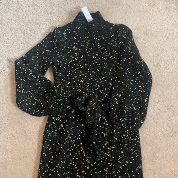 AT Shimmer Mock Nexk Sweater Dress - Picture 2 of 4